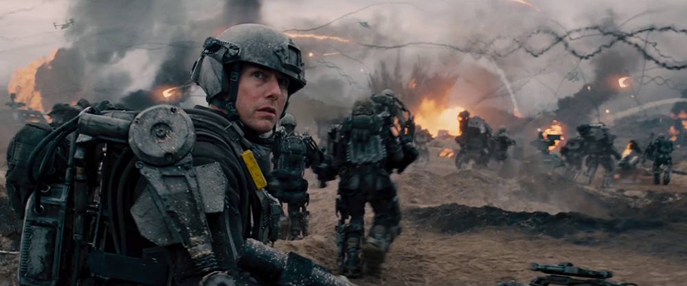 Scena tratta da 
        Edge of Tomorrow - Senza Domani        