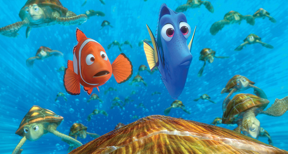 Scena tratta da Alla Ricerca di Nemo
