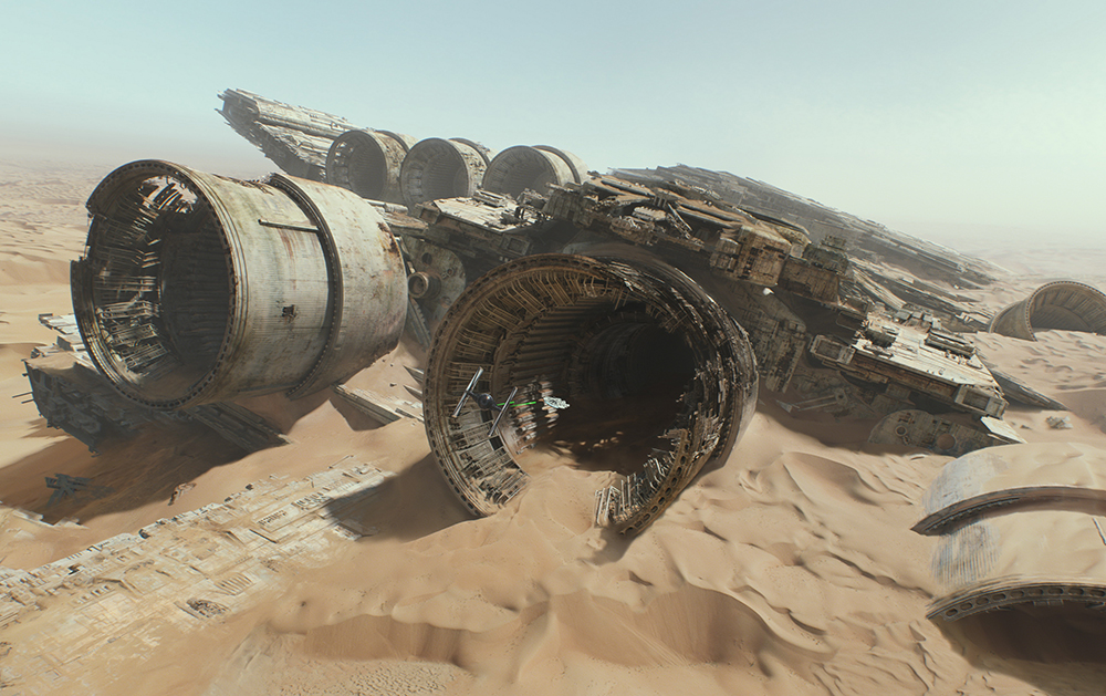 Scena tratta da 
        Star Wars: Il Risveglio della Forza        