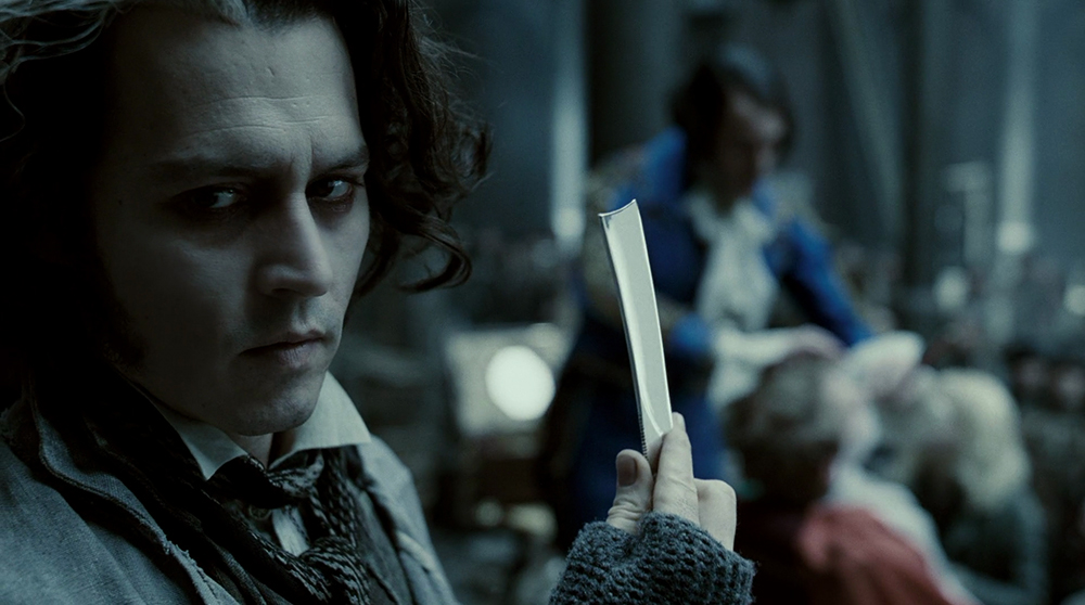 Scena tratta da 
        Sweeney Todd - Il Diabolico Barbiere di Fleet Street        