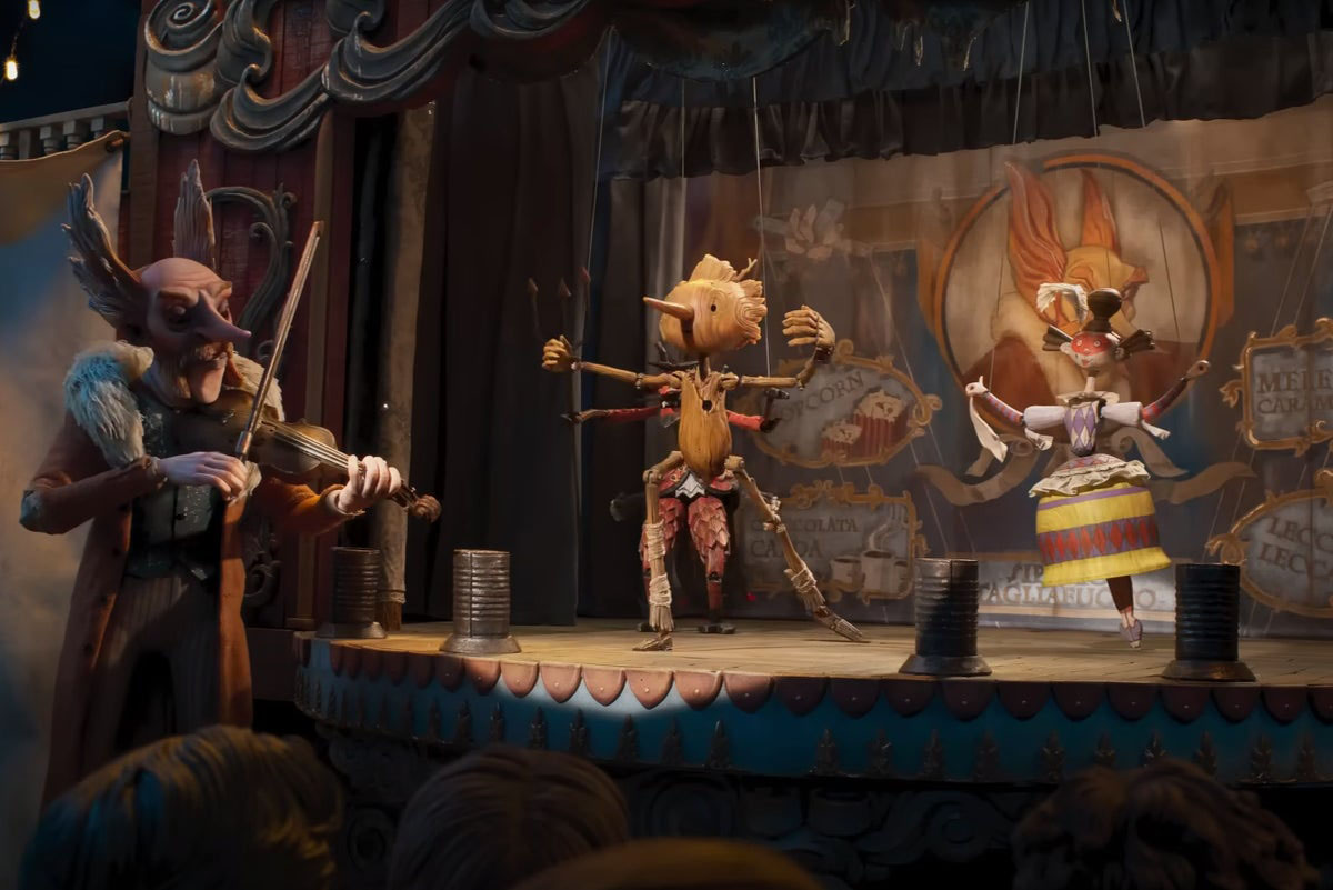 Scena tratta da Pinocchio di Guillermo del Toro